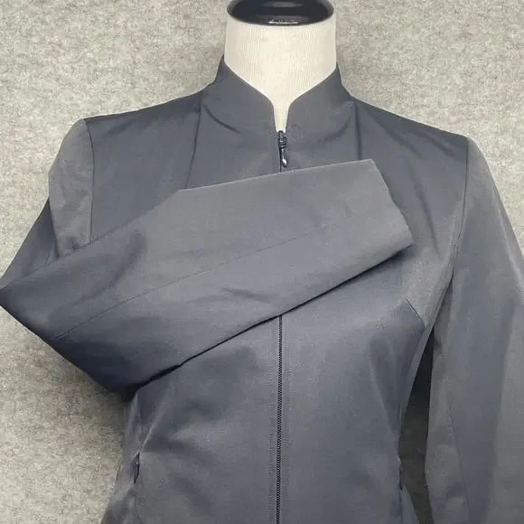 INC International Concepts Womens 2P Gray 2 pc Pant Suit Full Zip Jacket Career - Picture 3 of 13